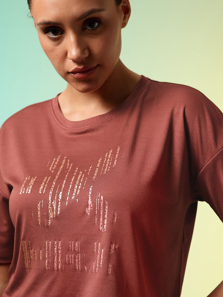 HRX by Hrithik Roshan Brand Logo Printed Training T-shirt