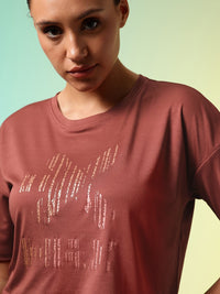 HRX by Hrithik Roshan Brand Logo Printed Training T-shirt