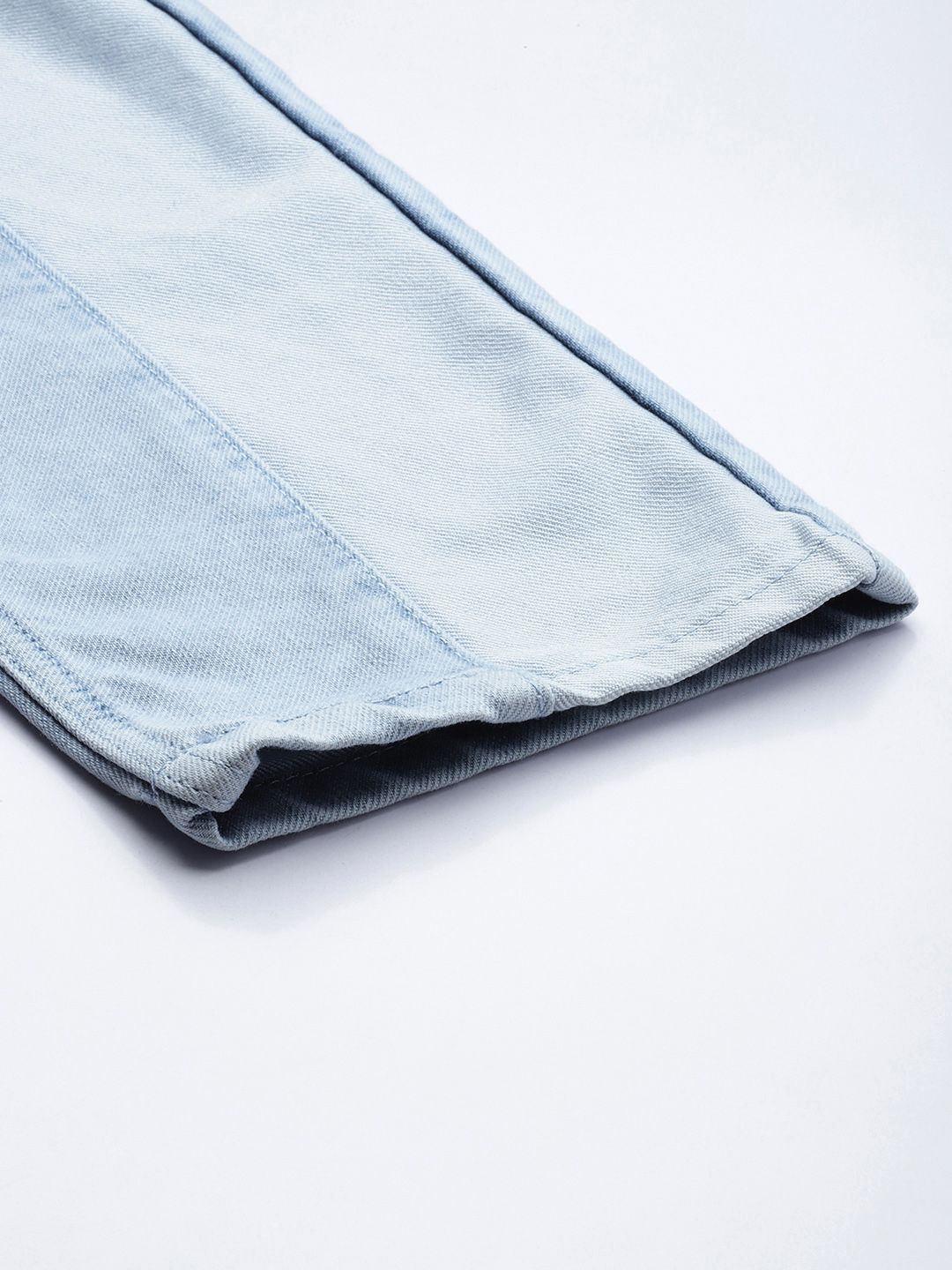 The Indian Garage Co Men Blue Light Fade Dad Fit Jeans