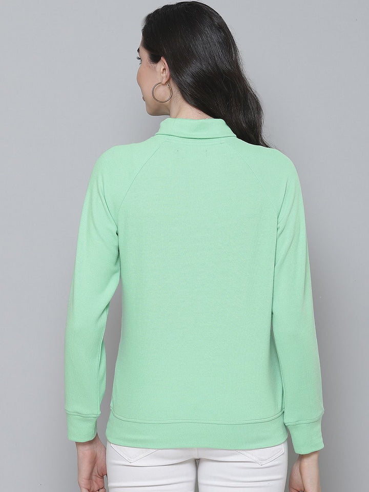 SASSAFRAS Green Ribbed Regular Top