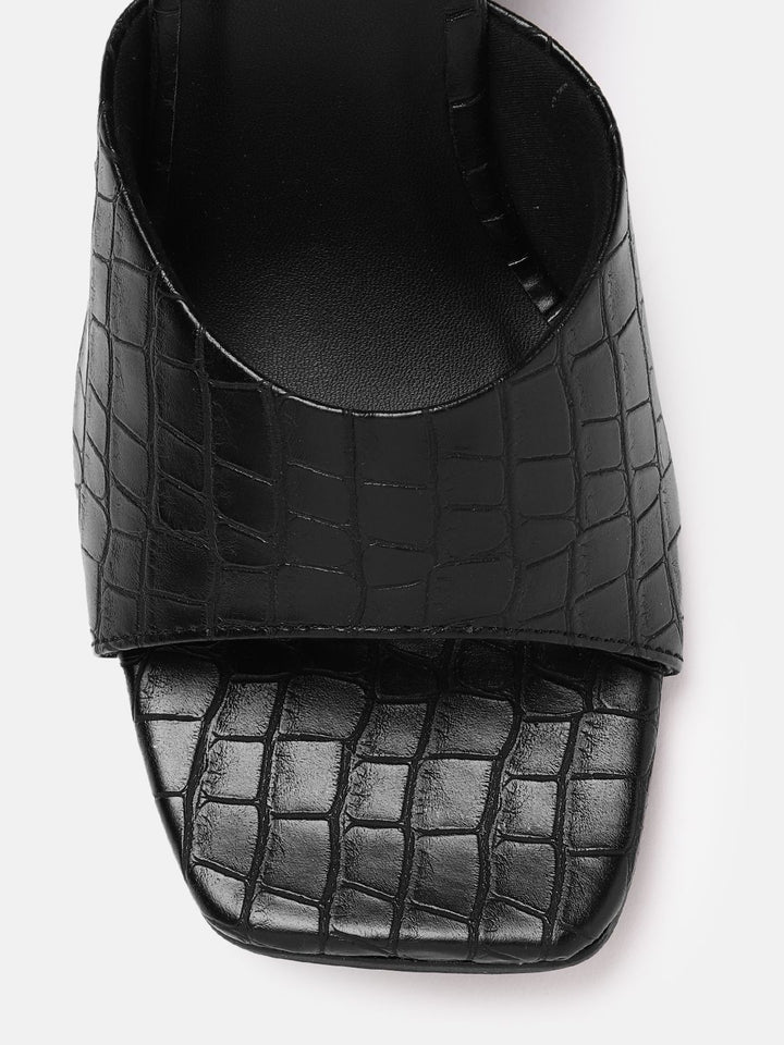 Lino Perros Croc Textured Wedge Heels