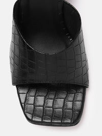 Lino Perros Croc Textured Wedge Heels