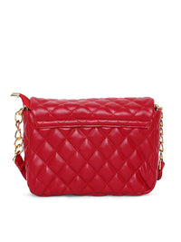 Lisa Haydon for Lino Perros Red Quilted Sling Bag