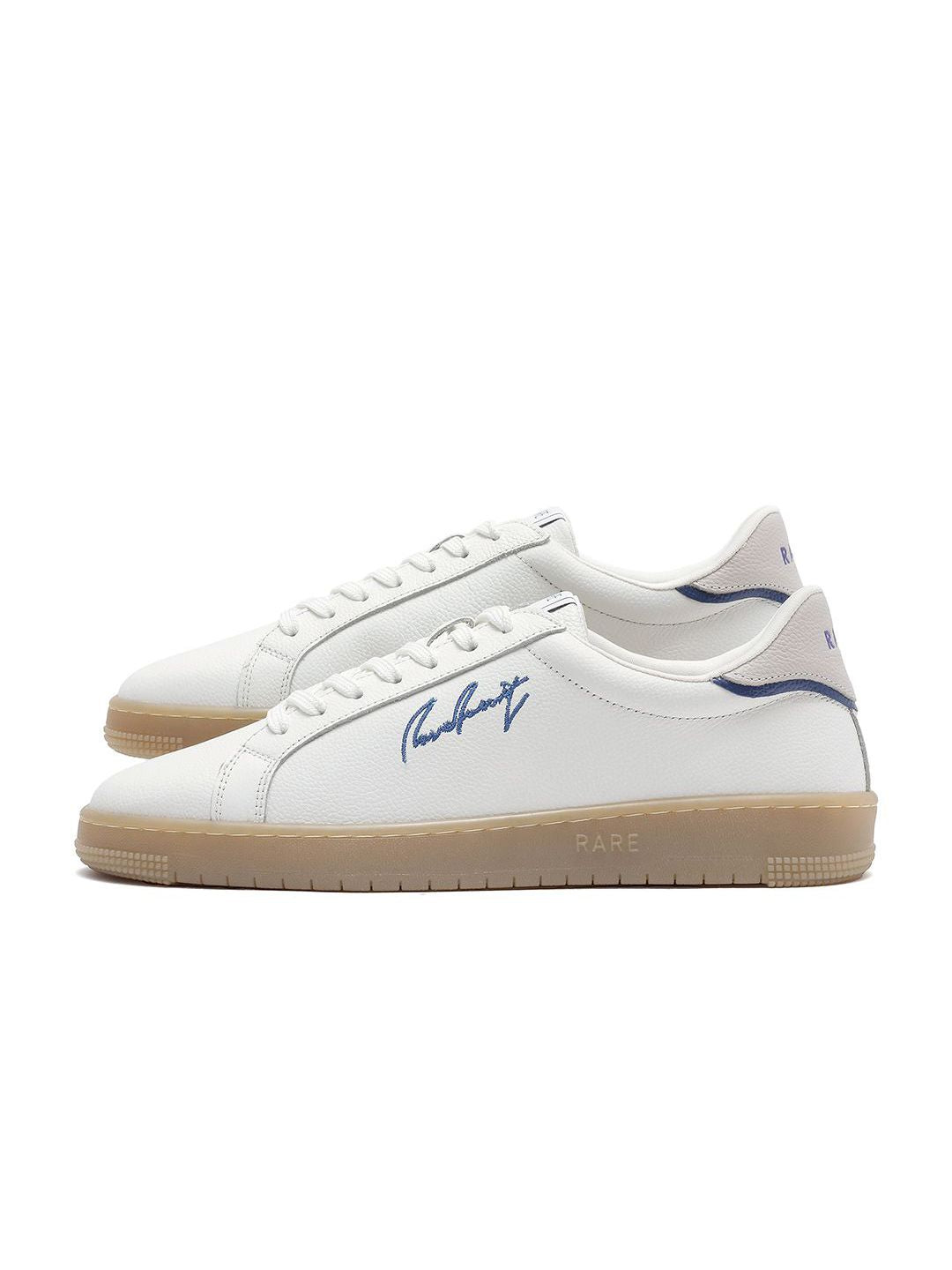 RARE RABBIT Men Round Toe Lace-Ups Leather Sneakers
