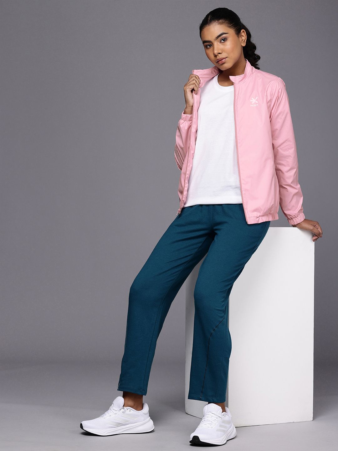 HRX by Hrithik Roshan Mock Collar Rapid-Dry Antimicrobial Sporty Jacket