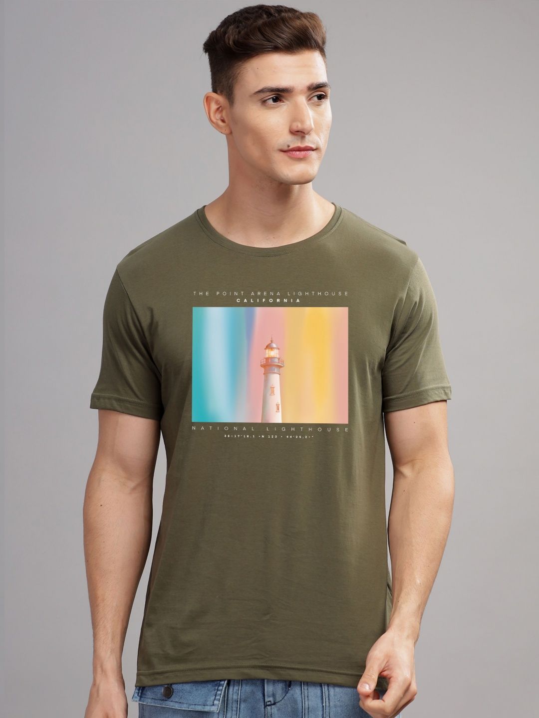 ADRO Men Printed T-shirt