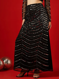 STREET 9 Embellished Maxi A-Line Skirt