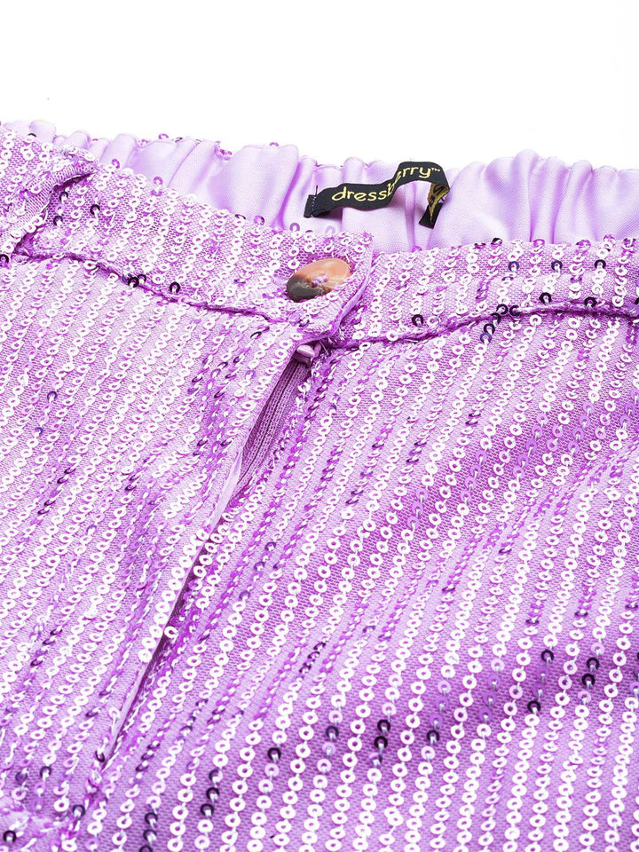 DressBerry Women Sequinned Trousers