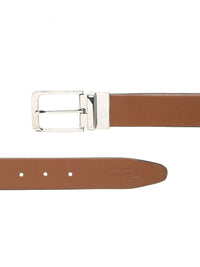 Teakwood Leathers Men Textured Leather Reversible Formal Belt