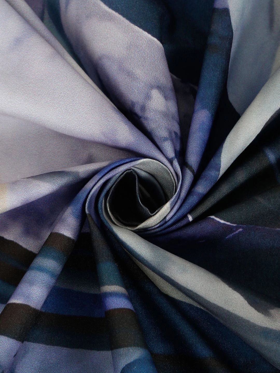 Moda Rapido X KLOTTHE Blue & White Floral 400 TC King Bedsheet with 2 Pillow Covers