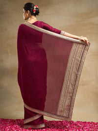Saree Sutera Tulen Bersulam kasee
