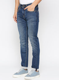 Being Human Men Low Distress Light Fade Slim Fit Jeans