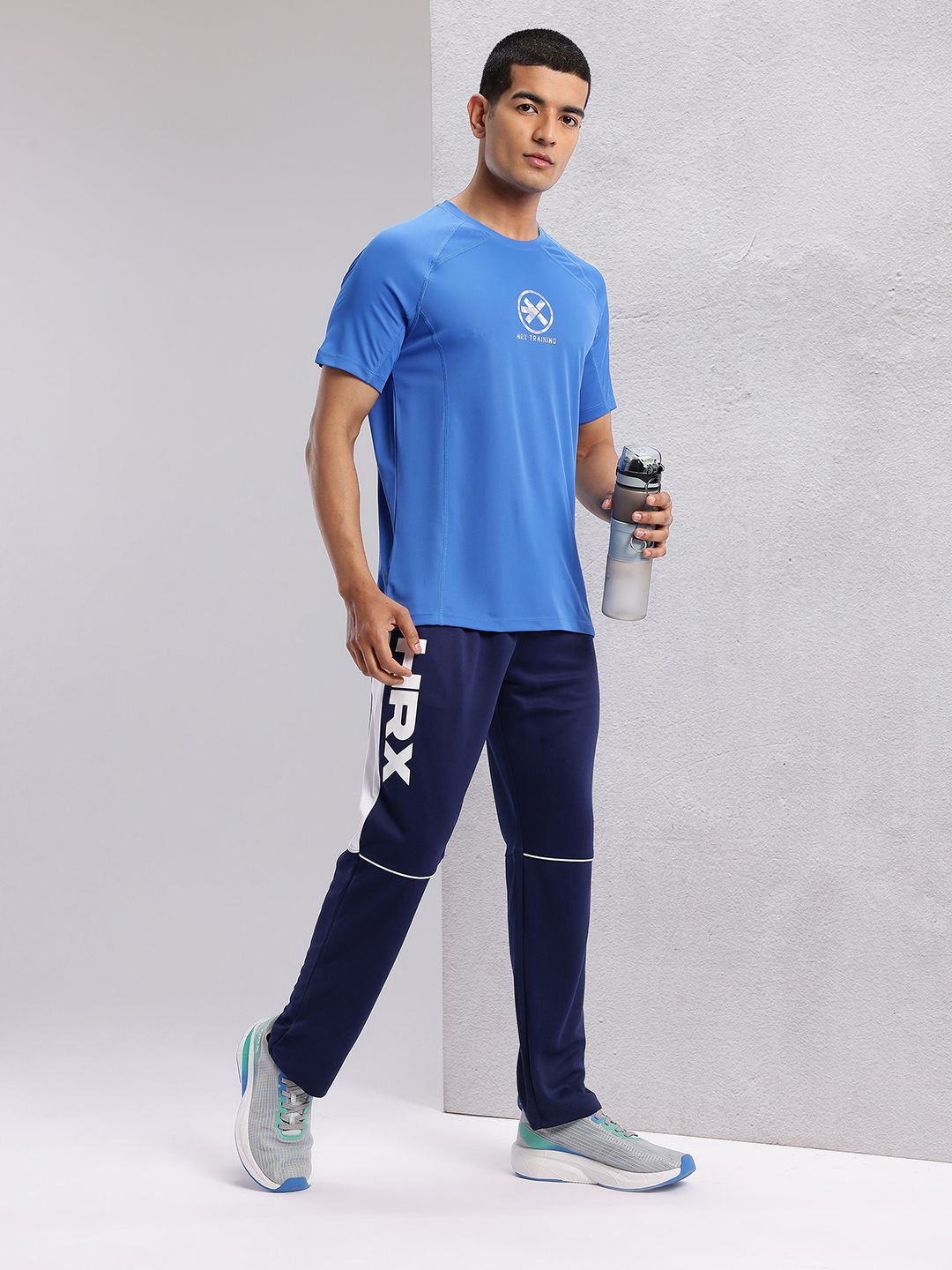 HRX by Hrithik Roshan Men Brand Logo Print Rapid-Dry Running Track Pants