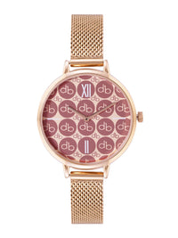 DressBerry Women Printed Dial Bracelet Style Analogue Watch DB-33-01