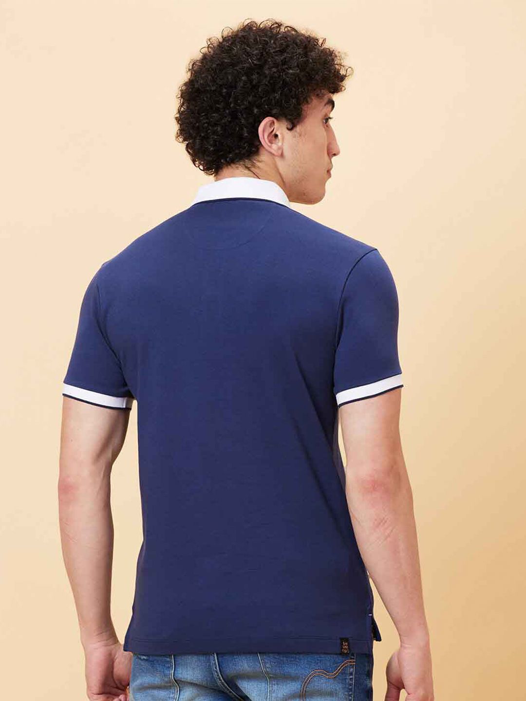 Being Human Polo Collar Cotton Applique T-shirt