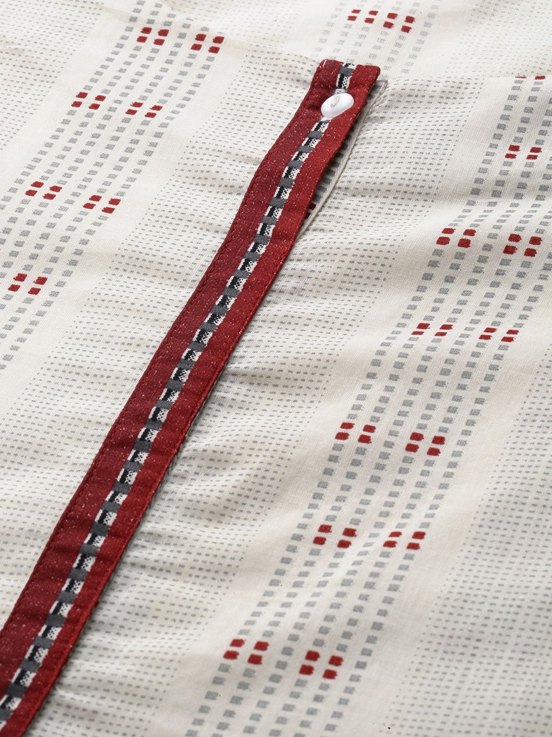 W Printed A-Line Cotton Dress