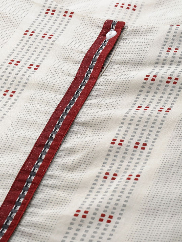 W Printed A-Line Cotton Dress