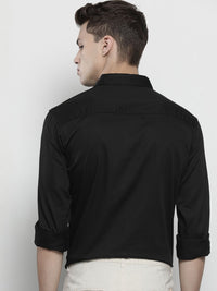 The Indian Garage Co Men Black Solid Comfort Casual Shirt