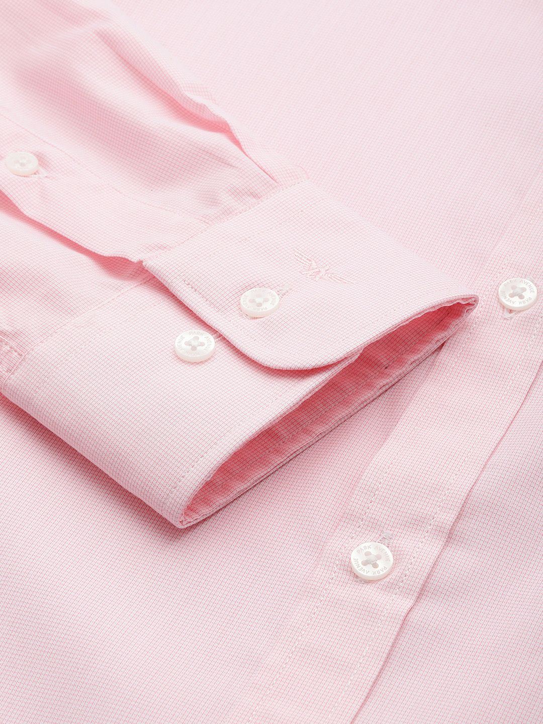 Park Avenue Self-Design Slim Fit Formal Shirt