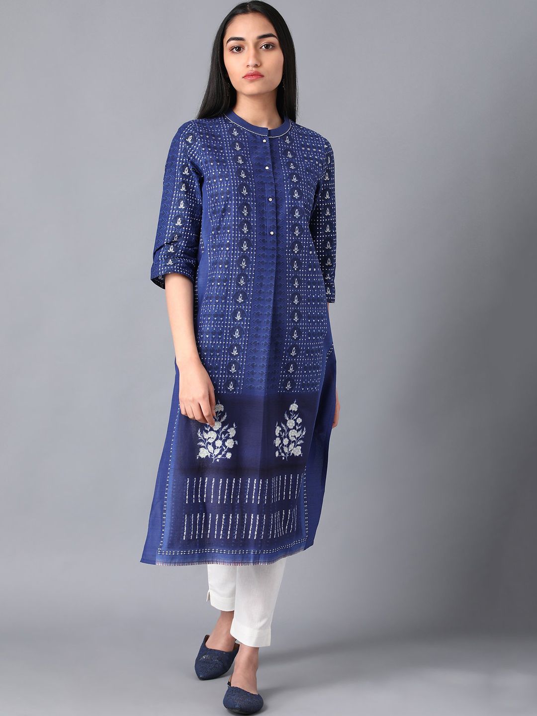W Straight Cotton Kurta