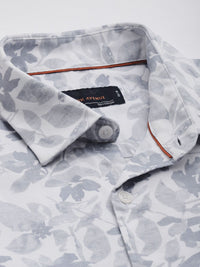 Park Avenue Pure Cotton Slim Fit Floral Printed Casual Shirt