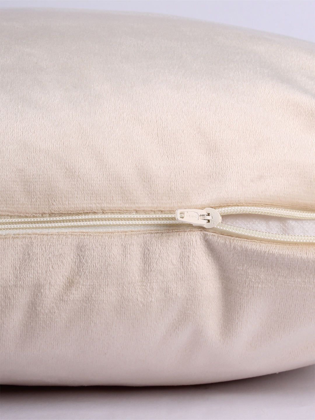 STITCHNEST Set of 5 Beige Solid 24'' x 24'' Cushion Cover