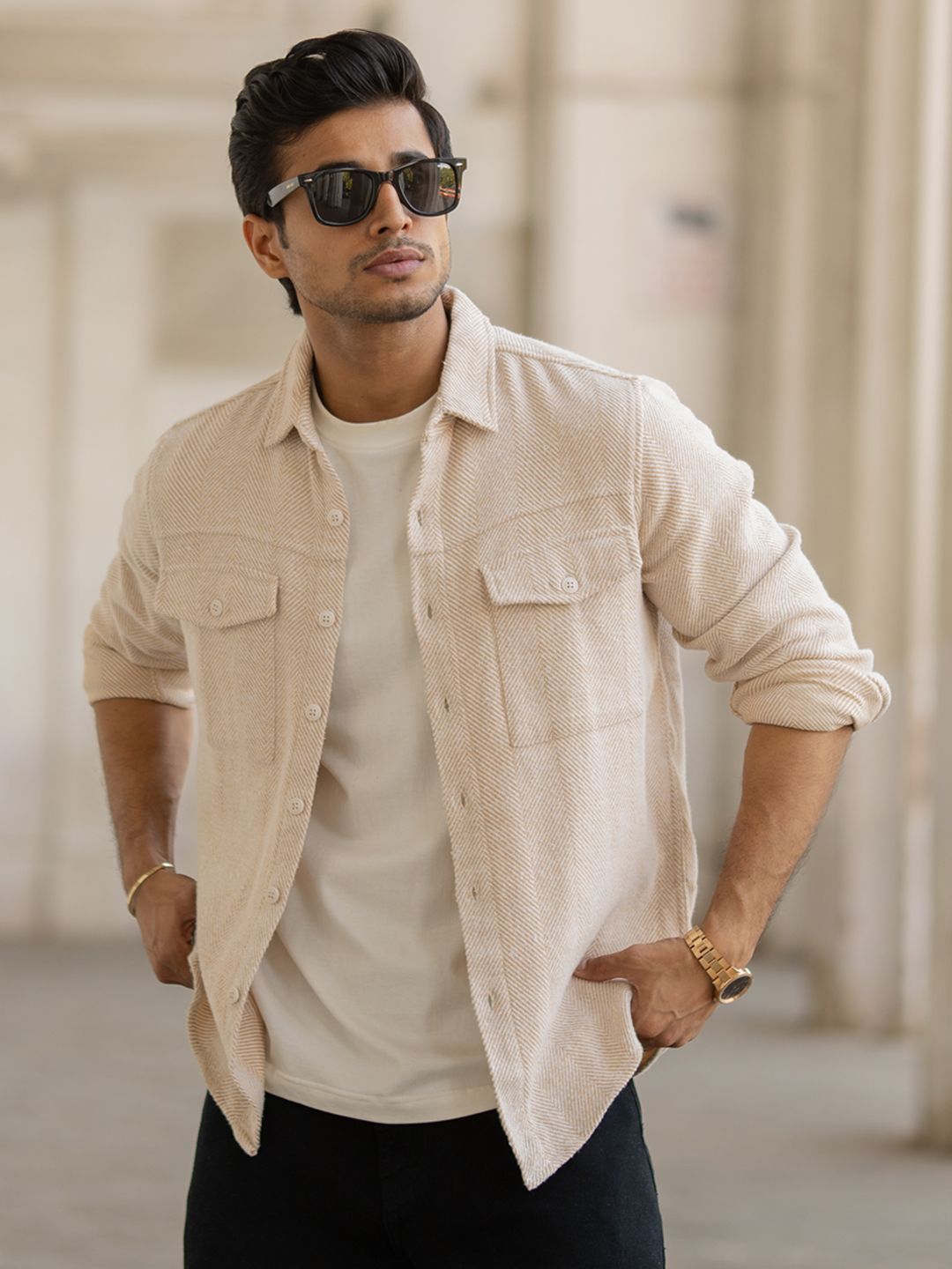 Powerlook Men Opaque Casual Shirt