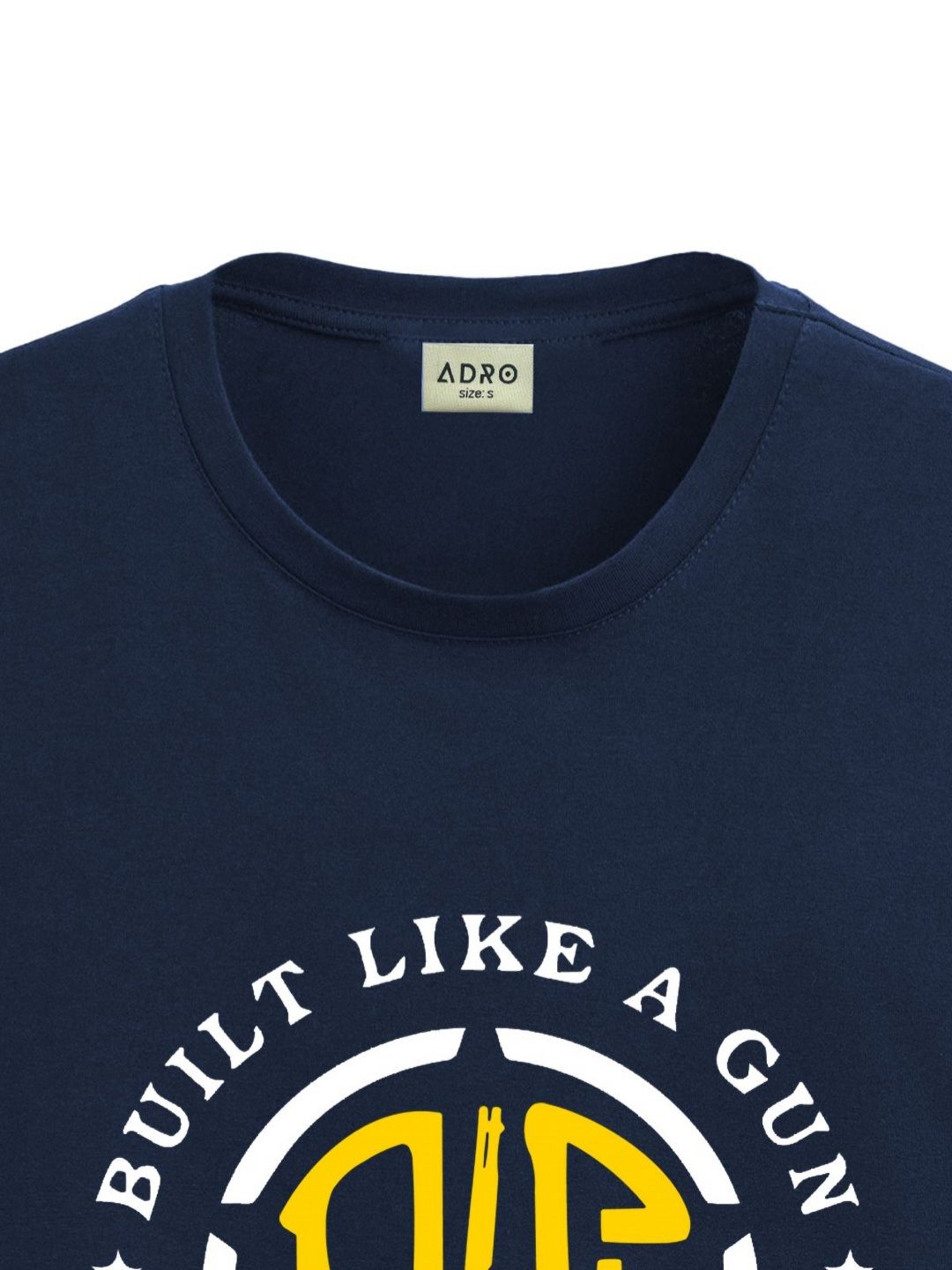 ADRO Men Typography Printed Applique T-shirt