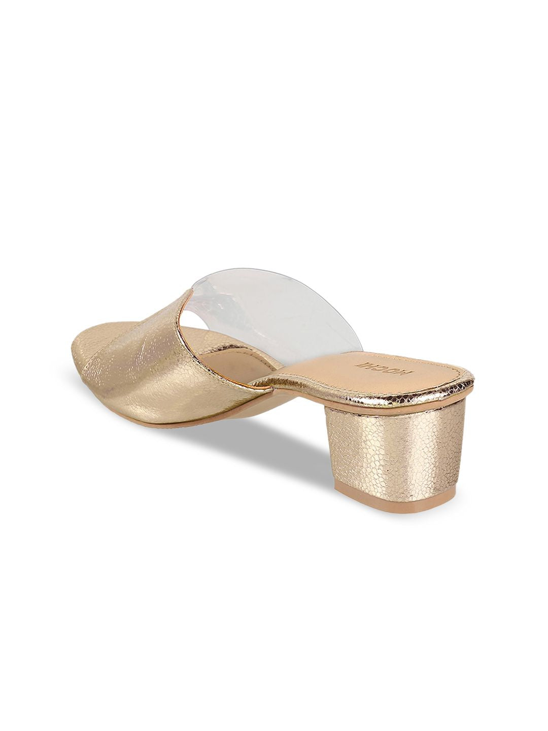 Mochi Textured Open Toe Block Heels