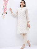 Vishudh Polka Dots Printed Tie-Up Neck Regular Kurta With Trousers