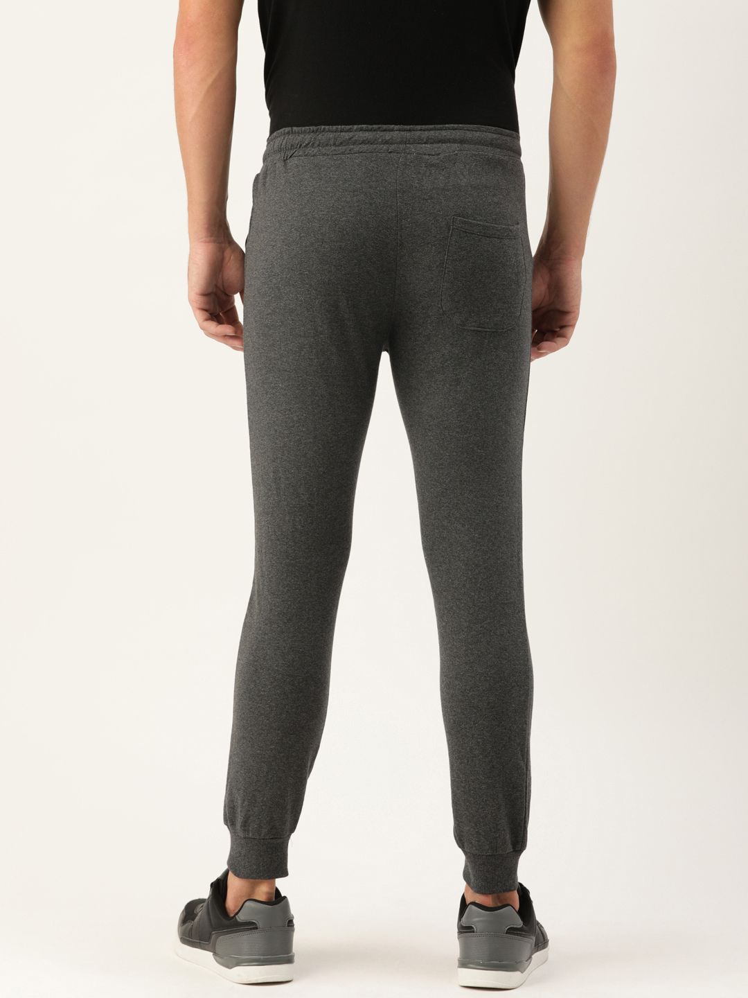 The Indian Garage Co Men Grey Solid Slim Fit Jogger