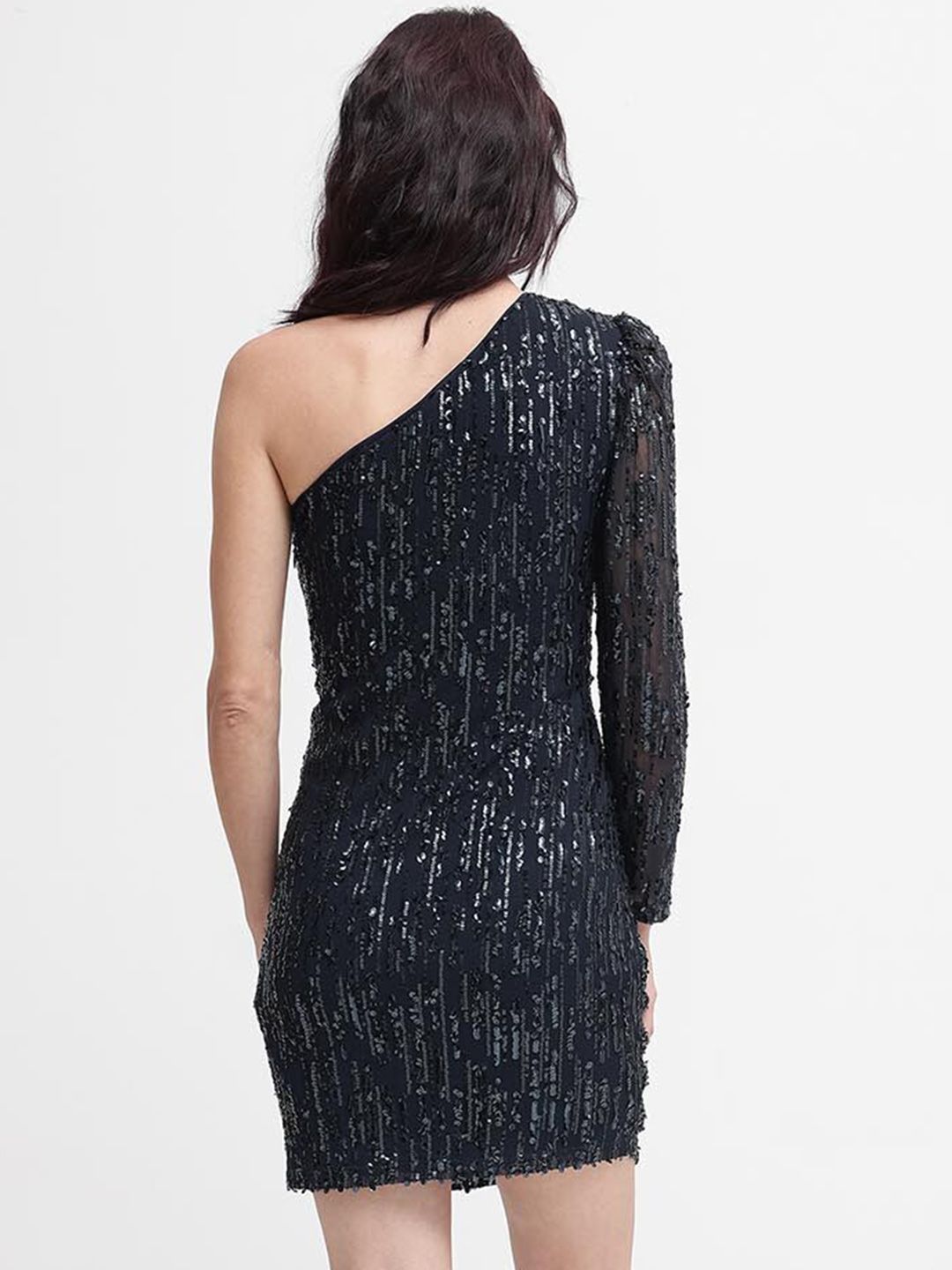 Rareism berpakaian mini kapas bodycon yang dihiasi