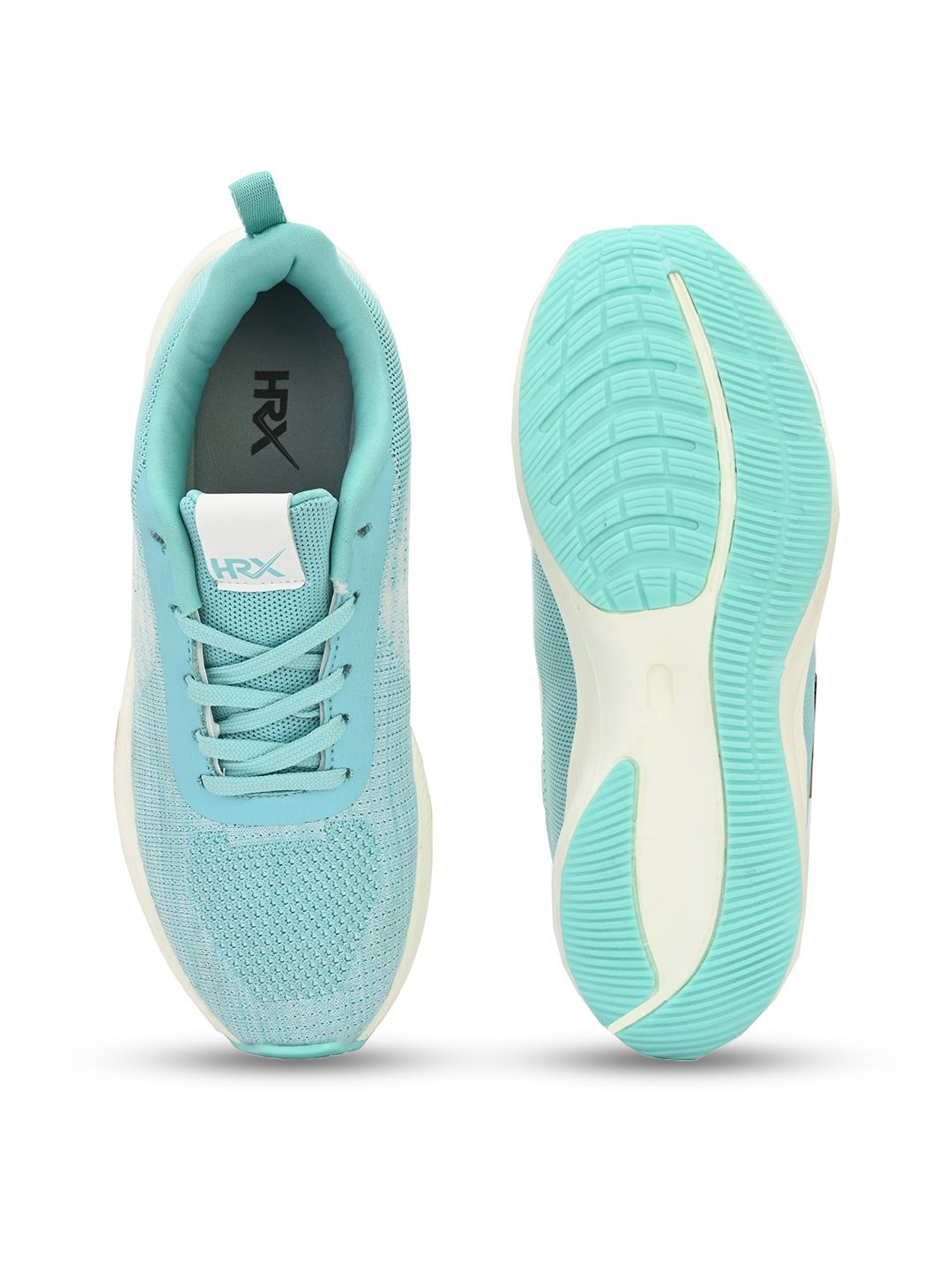 HRX by Hrithik Roshan Women Sea Green & White Memory Foam Mesh Non-Marking Running Shoes