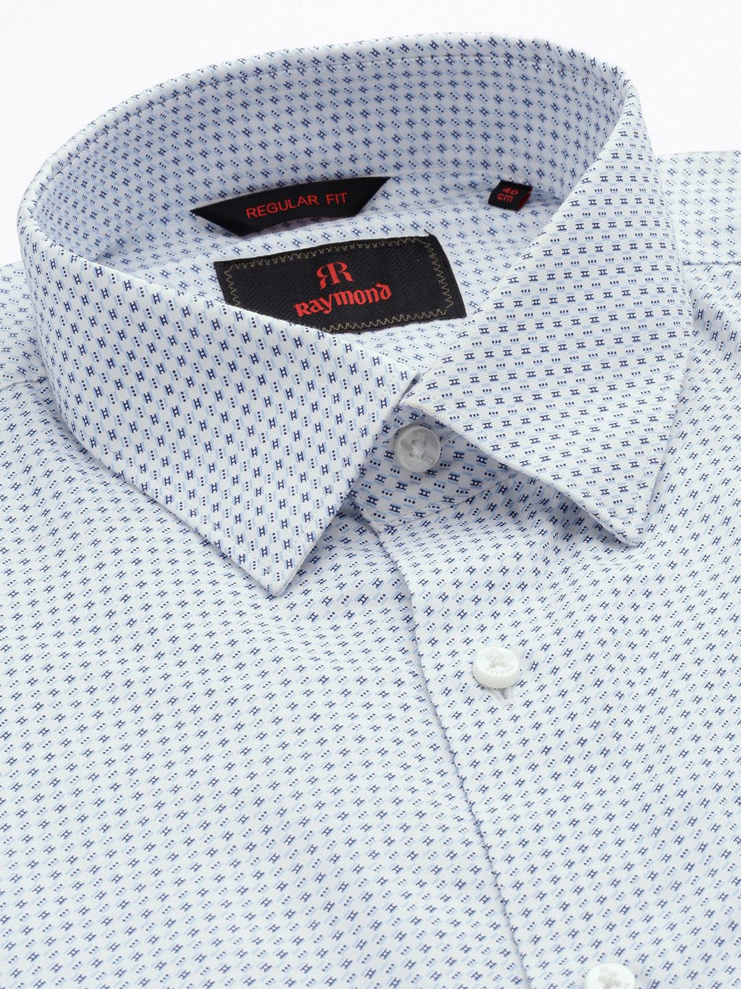 Raymond Opaque Printed Formal Shirt