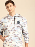 Being Human Camouflage Printed Pure Cotton Hooded Sweatshirt