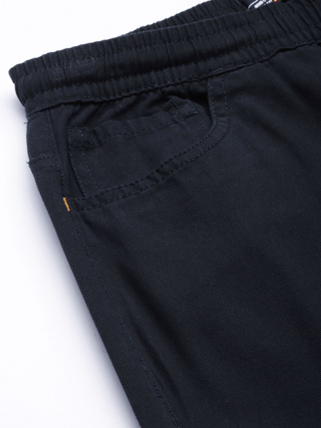 The Indian Garage Co Men Navy Blue Slim Fit Joggers Trousers