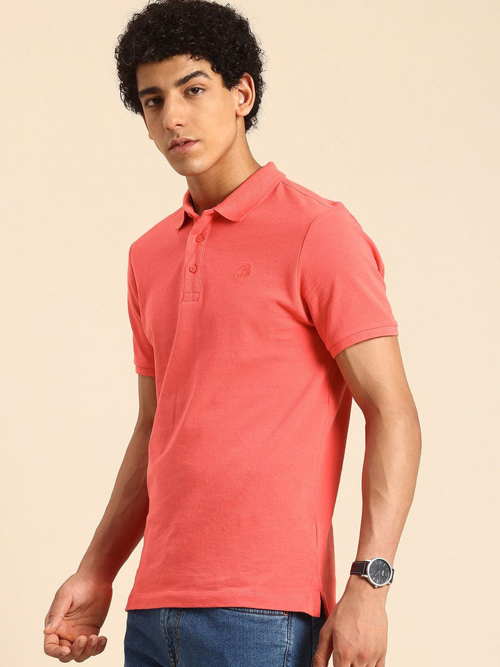 Being Human Polo Collar Pure Cotton T-shirt