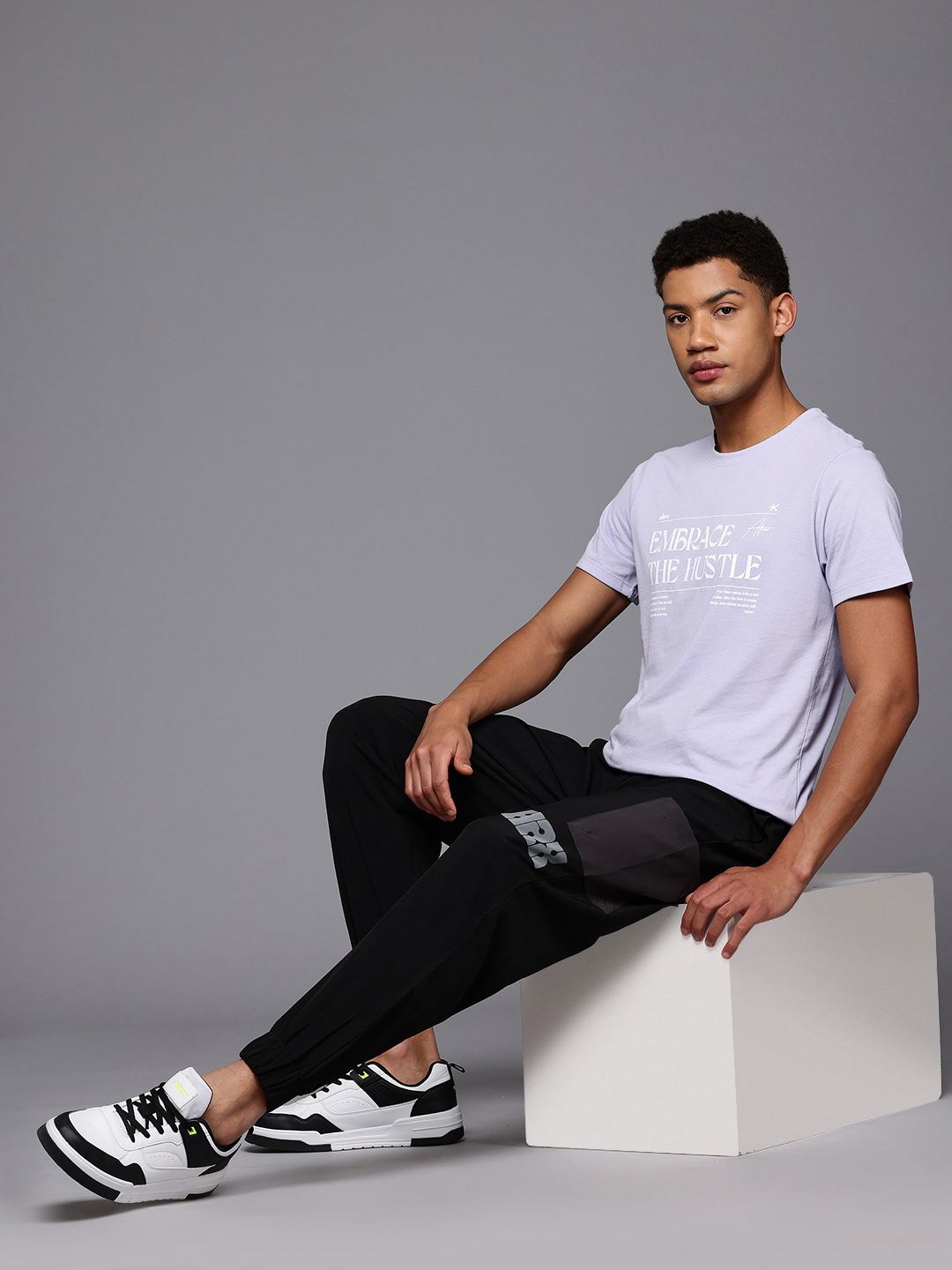 HRX by Hrithik Roshan Typography Printed T-shirt