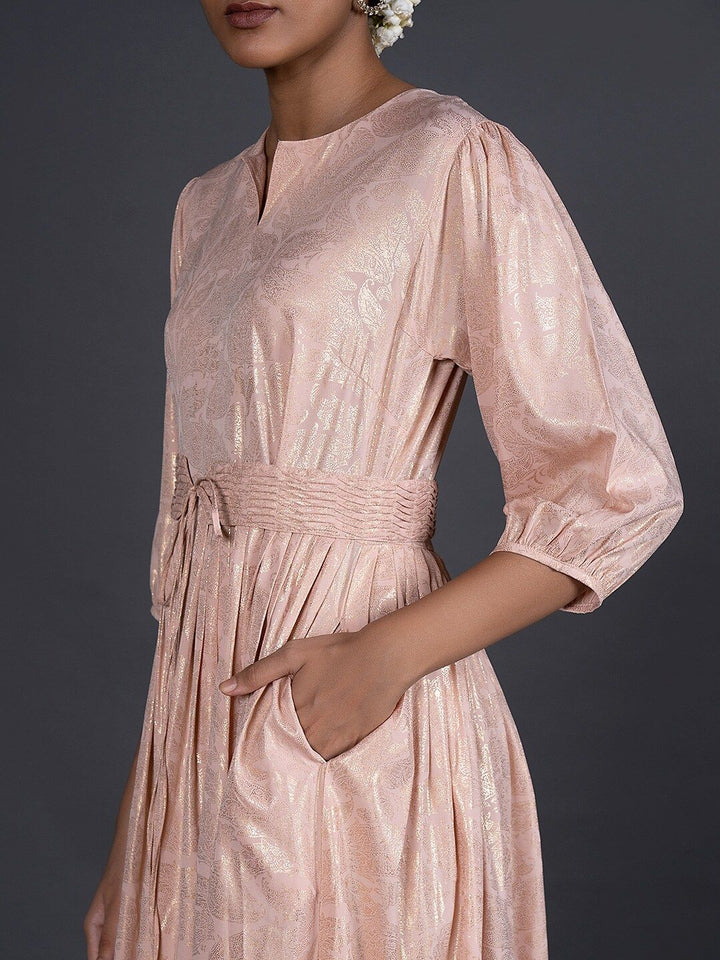 W Pink Ethnic Maxi Maxi Dress