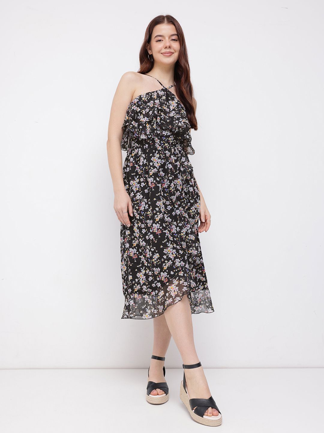 DressBerry Floral Sweetie Layered A-line Dress