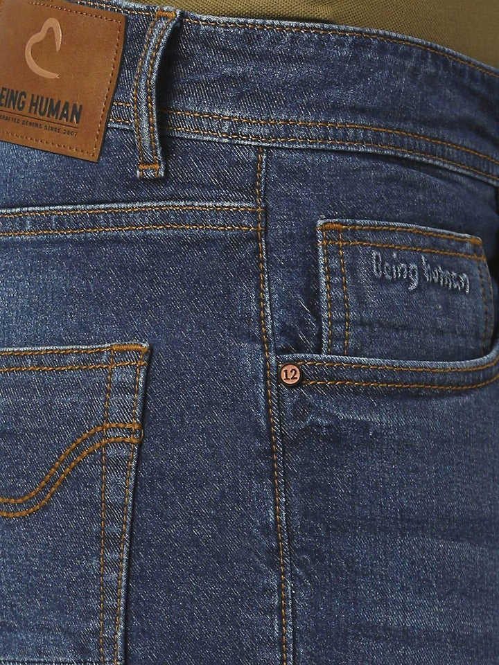 Being Human Men Slim Fit Heavy Fade Jeans