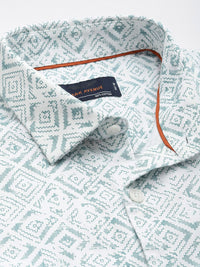 Park Avenue Pure Cotton Slim Fit Geometric Printed Casual Shirt
