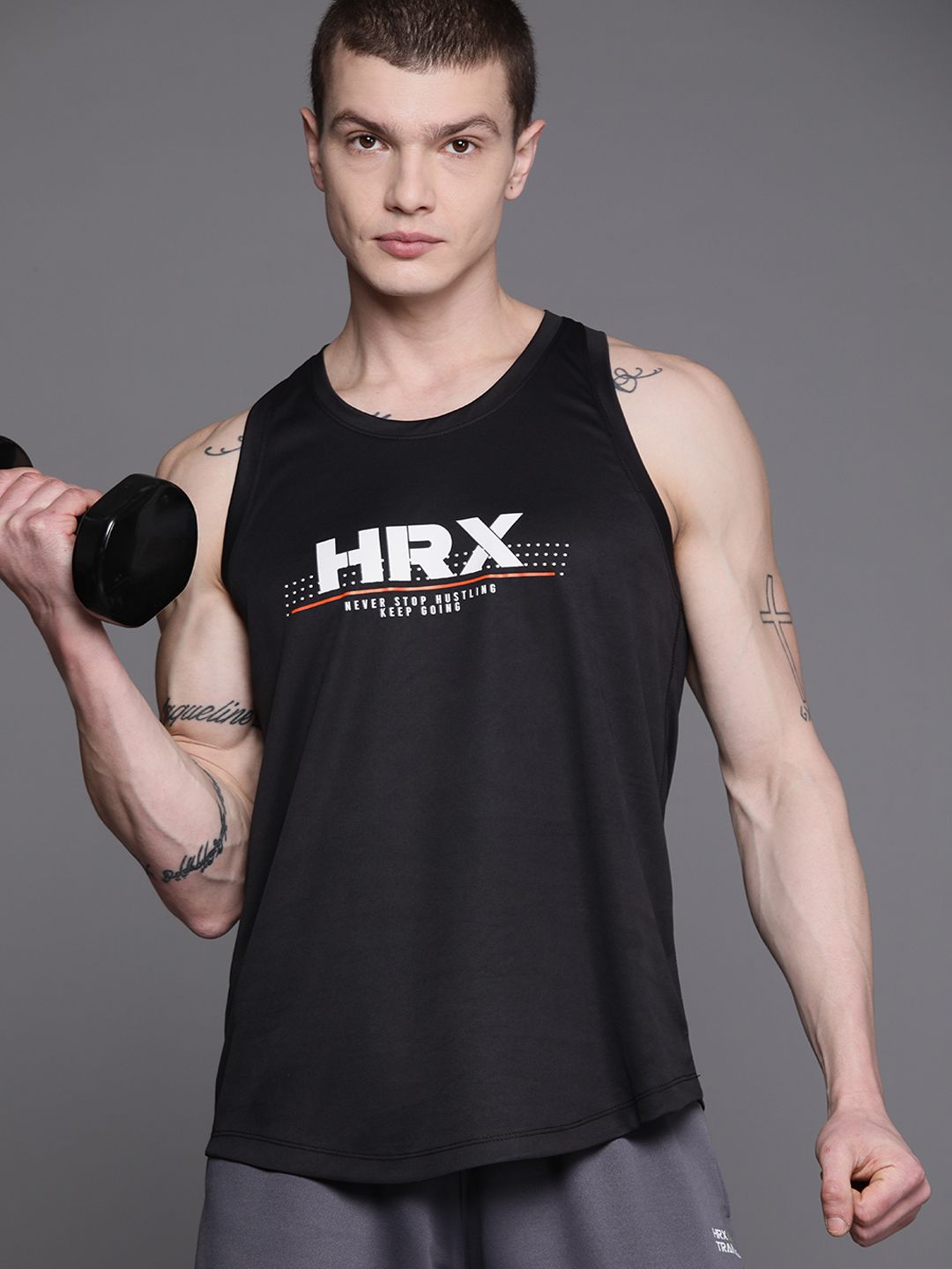 HRX by Hrithik Roshan Printed Rapid-Dry Training T-shirt