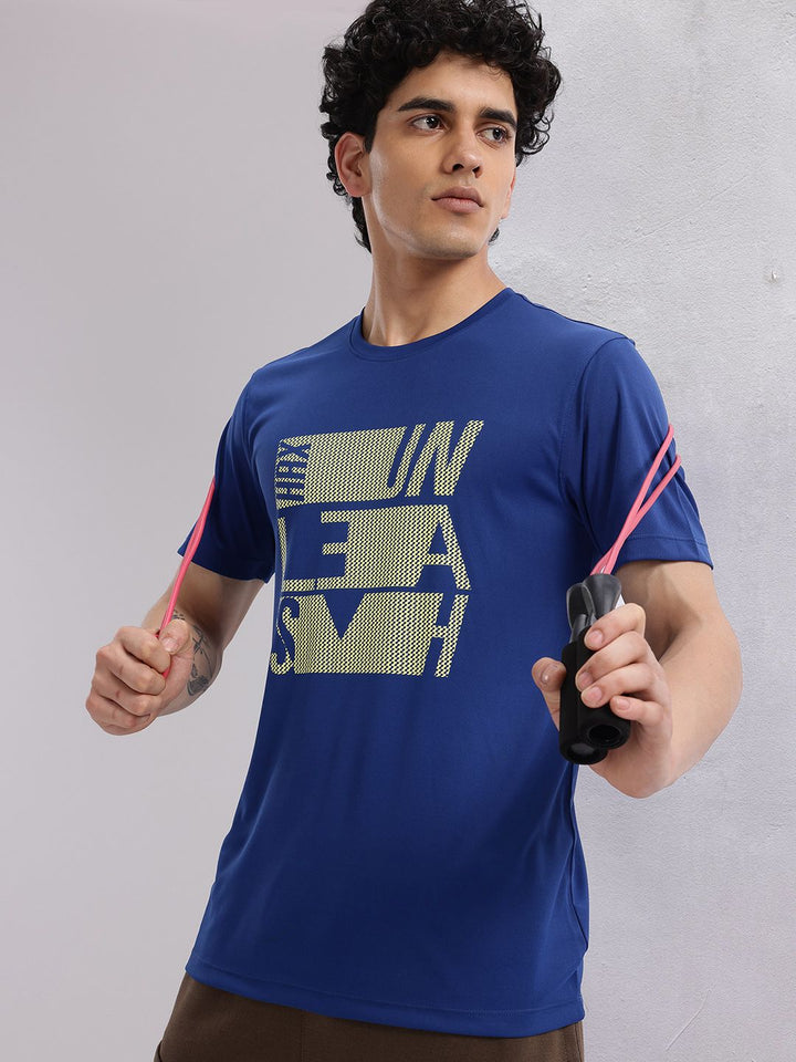 HRX by Hrithik Roshan Men Typography Printed Rapid-Dry Training T-shirt
