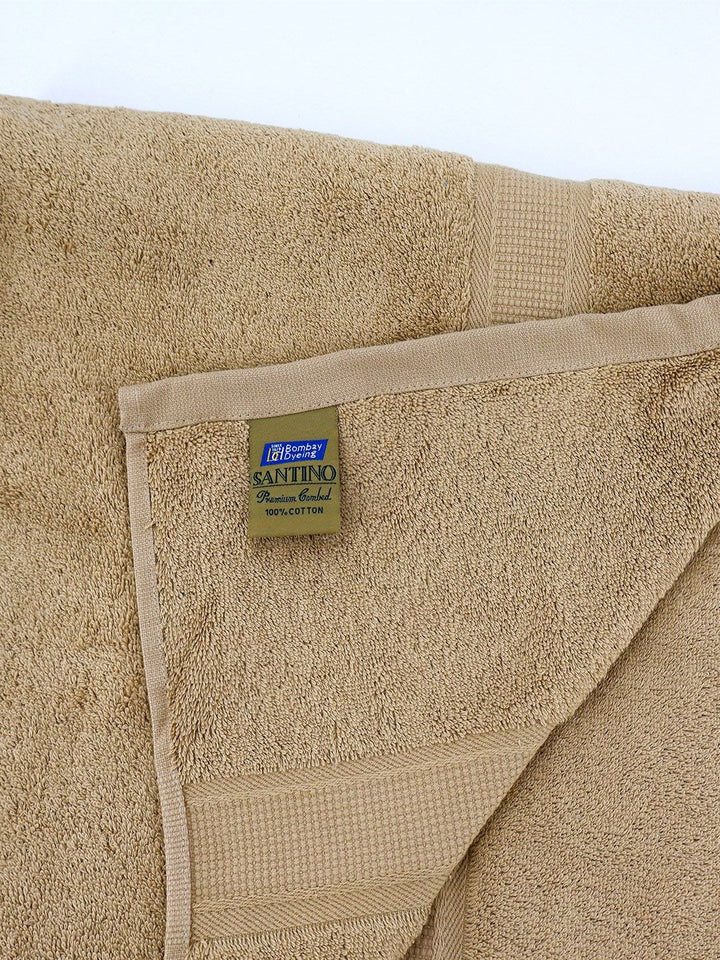 BOMBAY DYEING Coffee Brown Pure Cotton 550 GSM Bath Towel