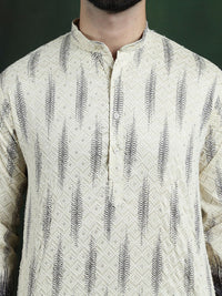 SOJANYA LUXE Embroidered Regular Thread Work Cotton Straigth Kurta