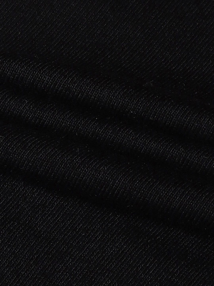 Bewakoof Men Black Printed Pure Cotton T-shirt