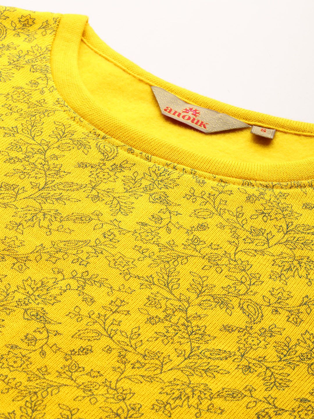 Anouk Floral Printed Winter Kurta