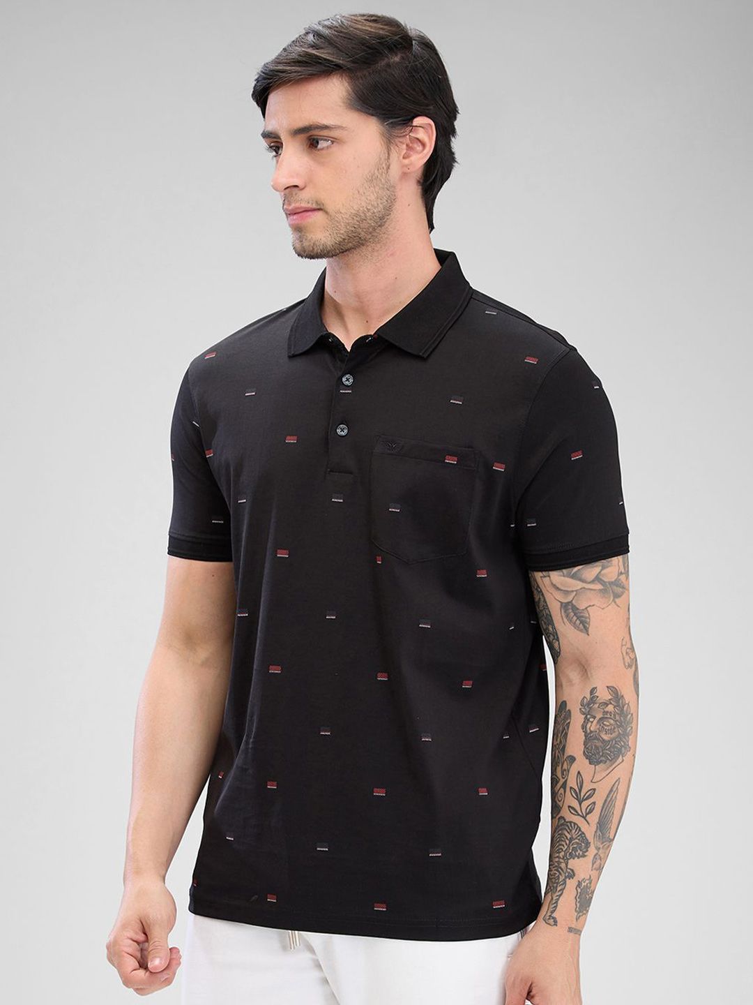 Park Avenue Men Polo Collar Slim Fit T-shirt