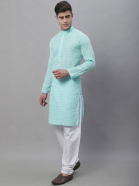 SOJANYA Embroidered Thread Work Pure Cotton Kurta With Churidar
